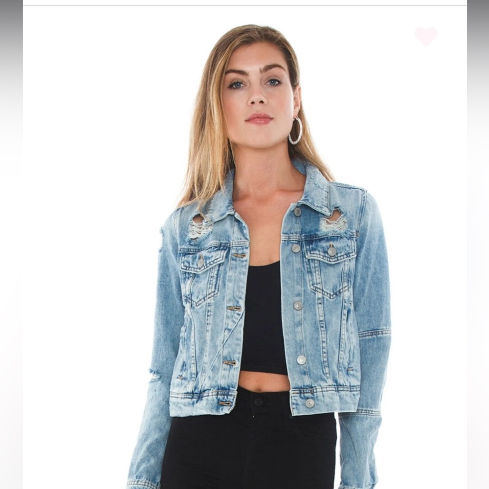 Free People Rumors Denim Jacket
